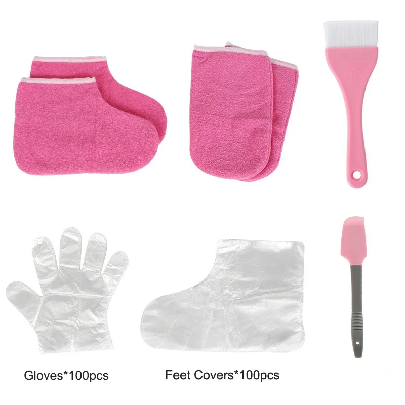 Paraffin Wax Hand and Foot Care Accessories Set Exfoliating SPA Moisturizing Hand Paraffin Wax Gloves Booties Thick Treatment