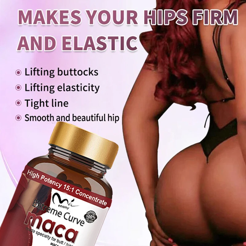 Buttock Growth Supplements 60 capsules easy to swallow increase natural curves for buttocks vegetarian
