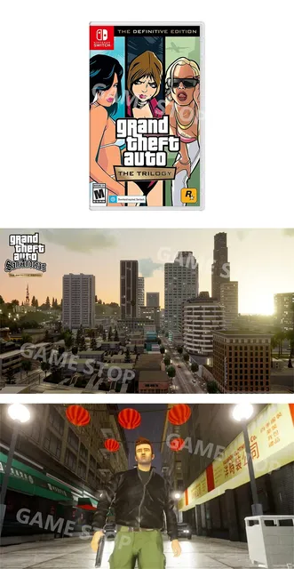 Grand Theft Auto The Trilogy The Definitive Edition GTA Nintendo Switch  Game Deals Adventure Genre for Switch Game Console - AliExpress