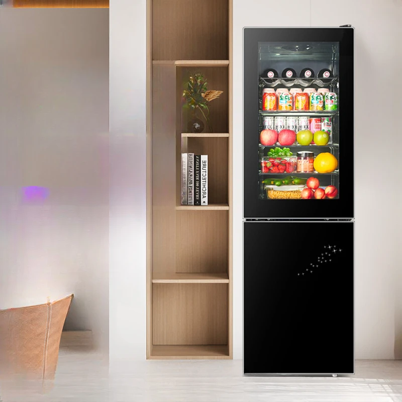 

Refrigerator, Ice Bar, Transparent Glass Door, Freshness Preservation, Refrigeration, Home, Living Room, Office