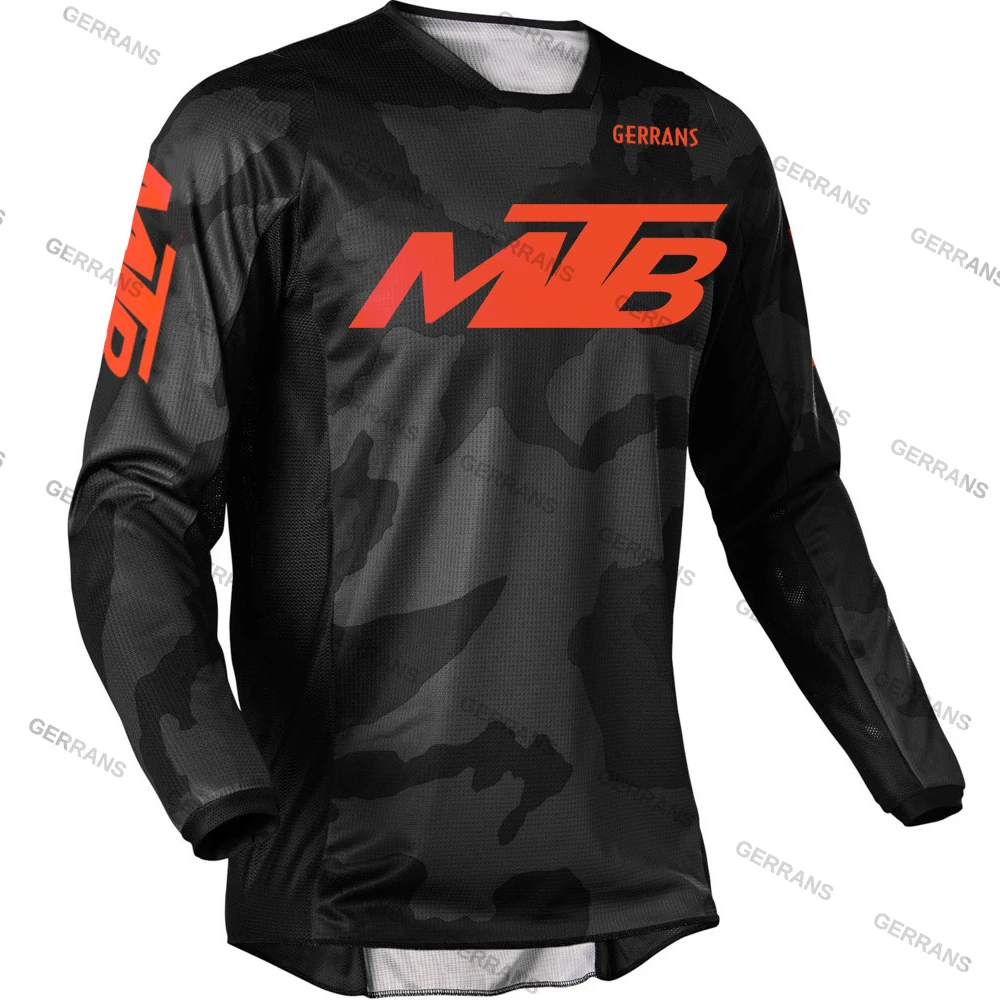 Men's Essential Long Sleeve Downhill Jersey in Carbon Black | Cycling