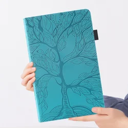 Custodia a portafoglio con supporto imprinted albero per tablet da 8,8 pollici