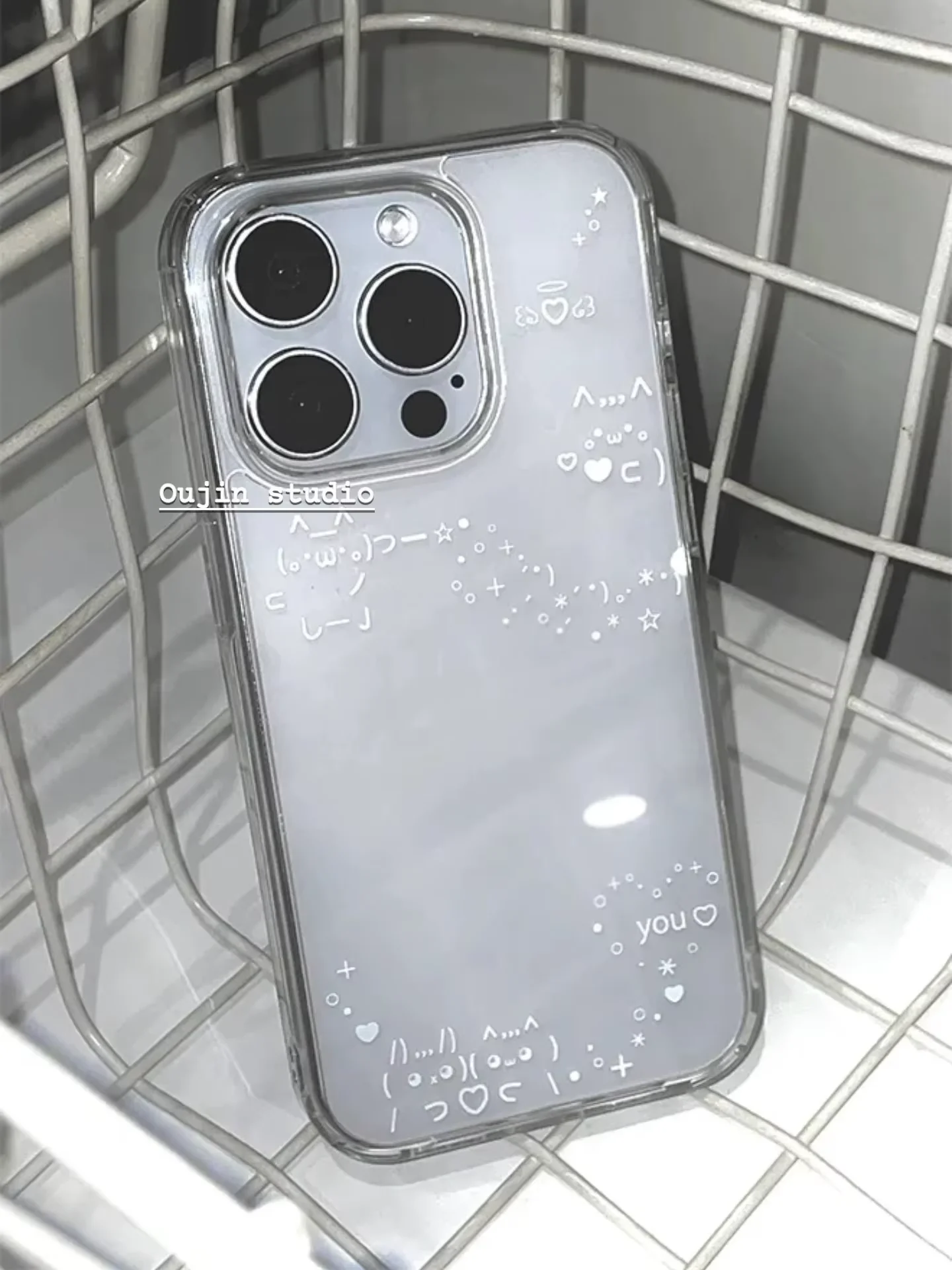 รูปสินค้า เคสใสลายเส้นน่ารักสไตล์เกาหลี สำหรับ iPhone ทุกรุ่น