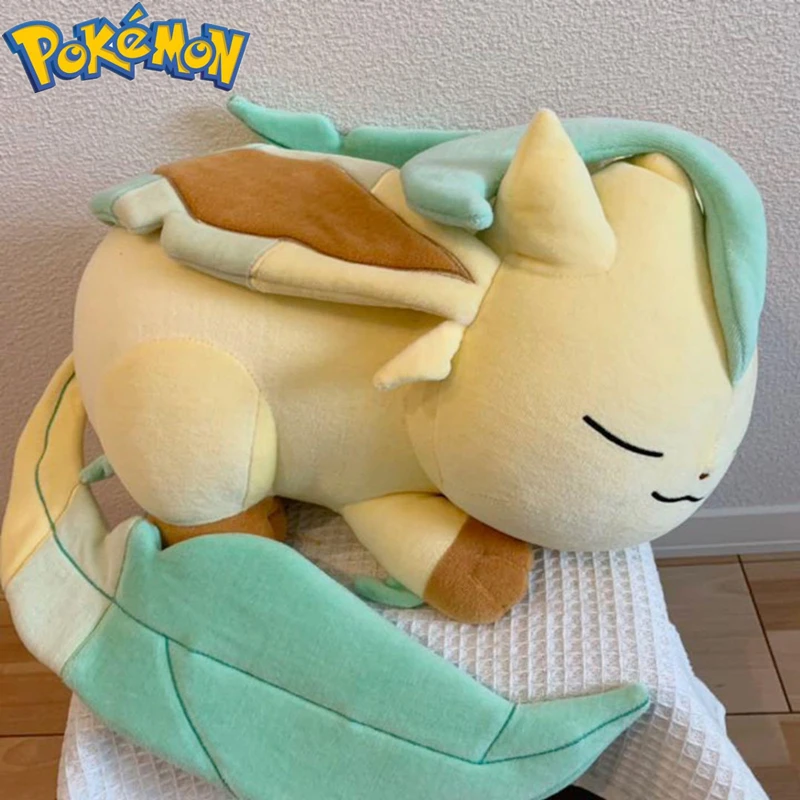 

20cm Original Pokemon Sleeping Plush Eeveelution Leafeon Glaceon Psyduck Plushie Stuffed Doll Toys Soft Pillow Kawaii Xmas Gift