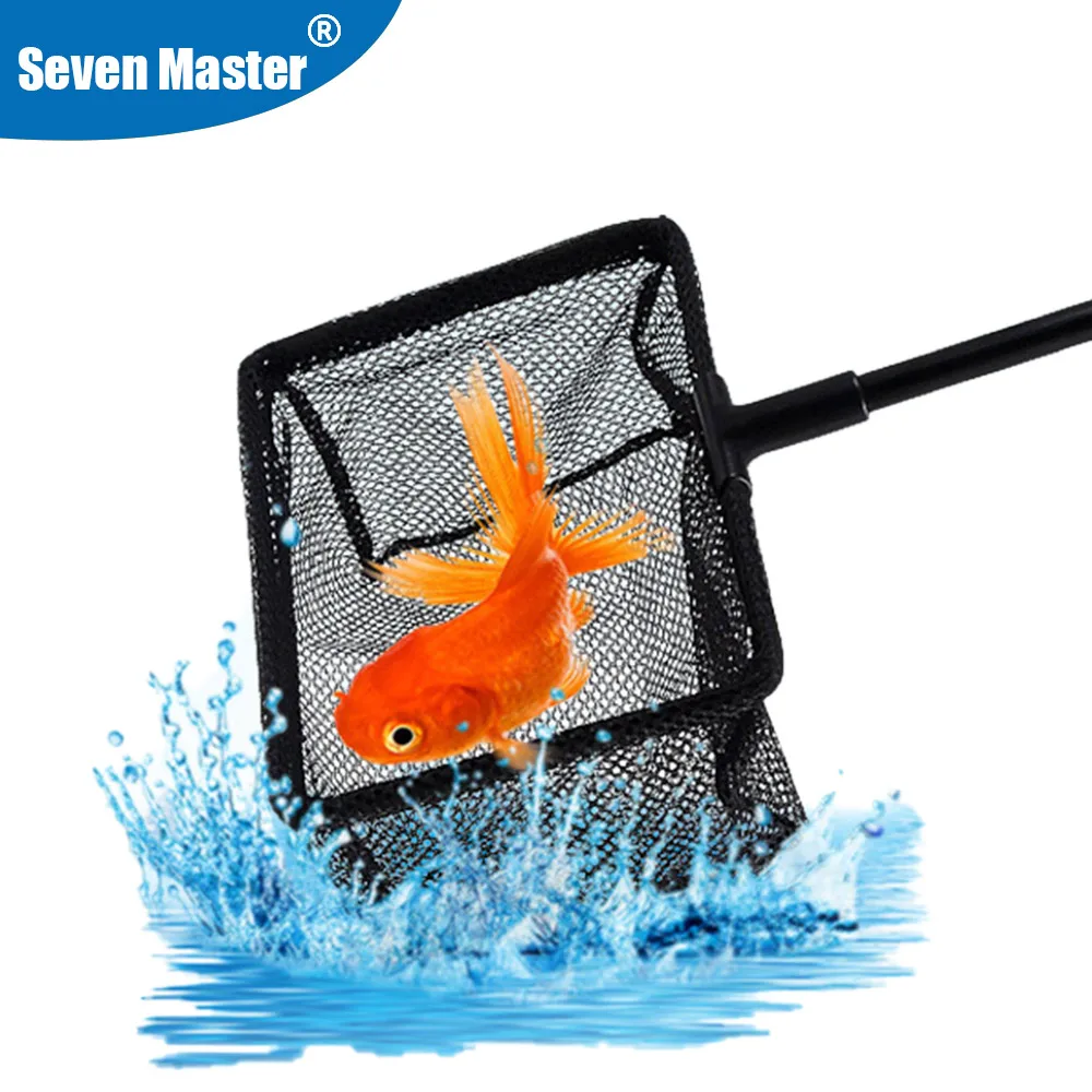 

Fish Tank Retractable Fishing Net High-Capacity Cleaning Thickened Handle Large Mesh Surface S-L For Aquarium Tank Clean Tool