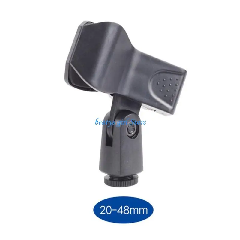 C7AB 360 데스크 마이크용 유연한 마이크 스탠드 구즈넥 튜브 클립 마운트 25-46mm