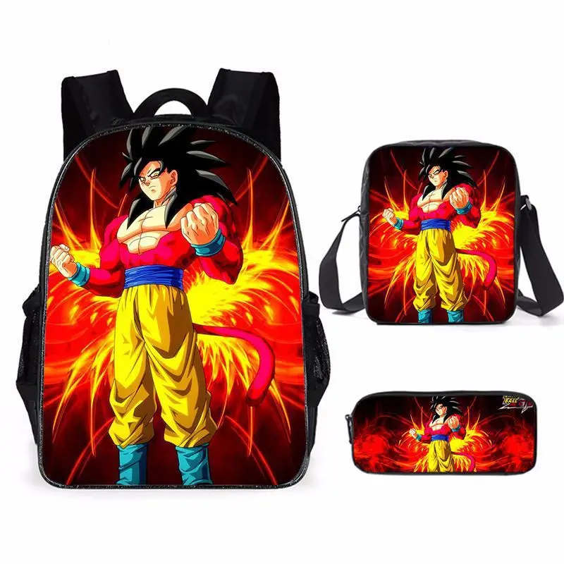 Evolution Goku Dragon Rucksack – Turnbeutel Aus Baumwolle, 34x46 Cm, Mit Anime-Druck