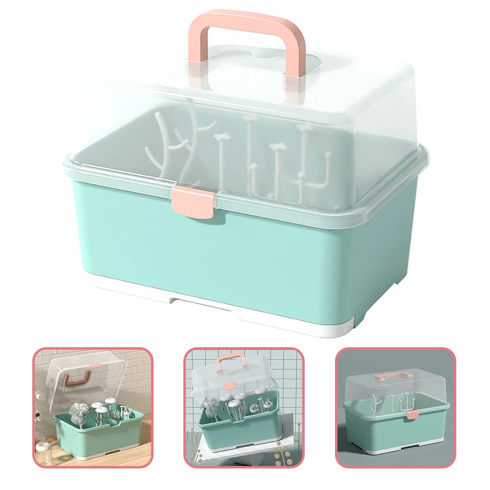 Feeding Bottle Storage Box Pacifier Rack Case Milk Tableware Container Baby Bottles Sundries Stand Holder Dryer