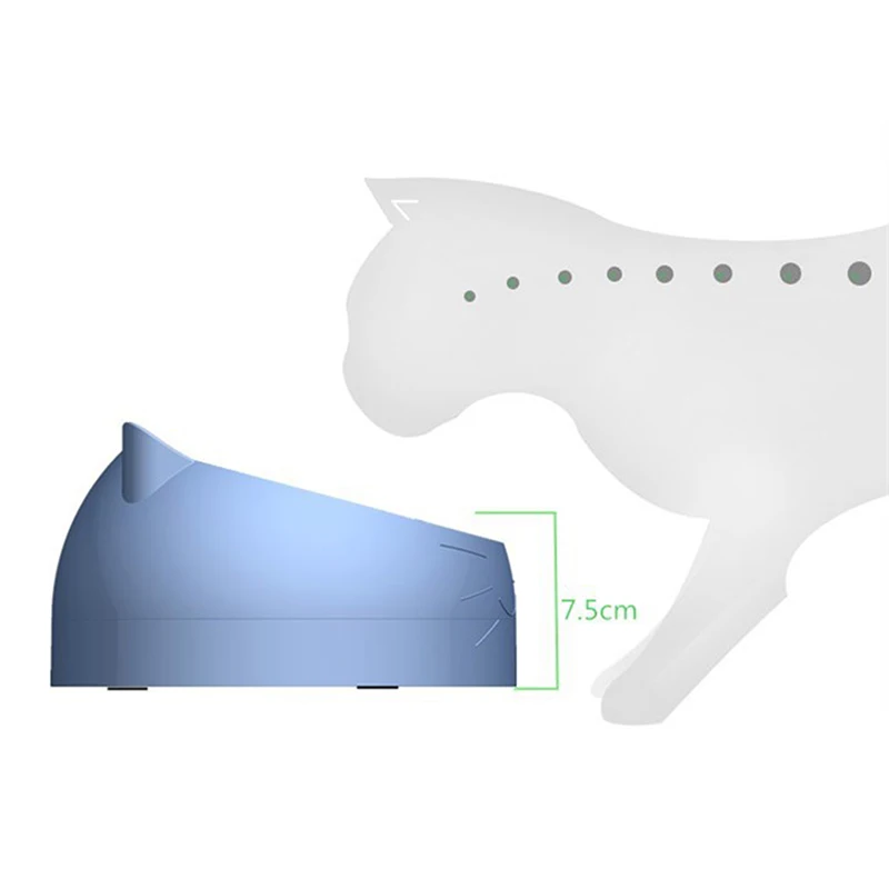 200ml Stainless Steel Cat Bowl Non-slip Base Puppy Cats Food Drink Water Feeder Neck Protection Dish Pet Bowls 3