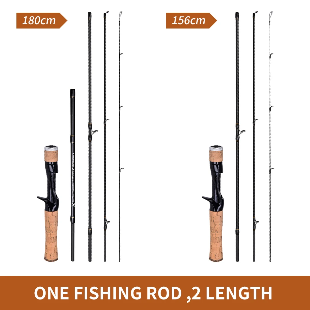 LEOFISHING Carbon Lure Spinning Casting Fast UL Bait 4+1 523/604 Ultra  Lightweight Fishing Rod 1.56M&1.8M Fishing Accessories - AliExpress