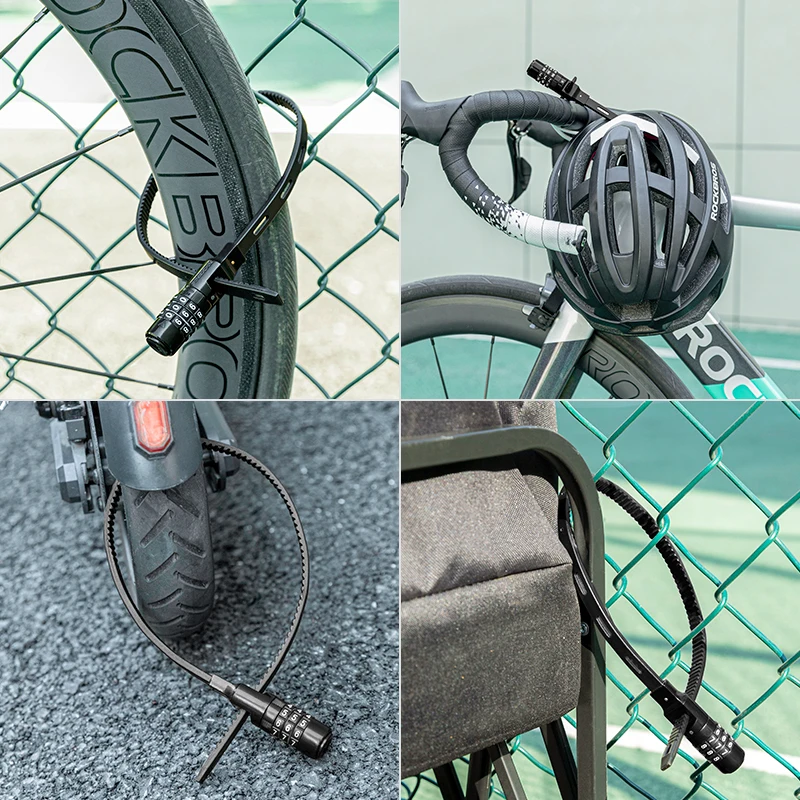 ROCKBROS Elektrisch scooterslot, anti-diefstal, 4-cijferig