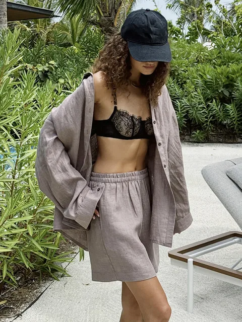 Two Piece Cotton Linen Set