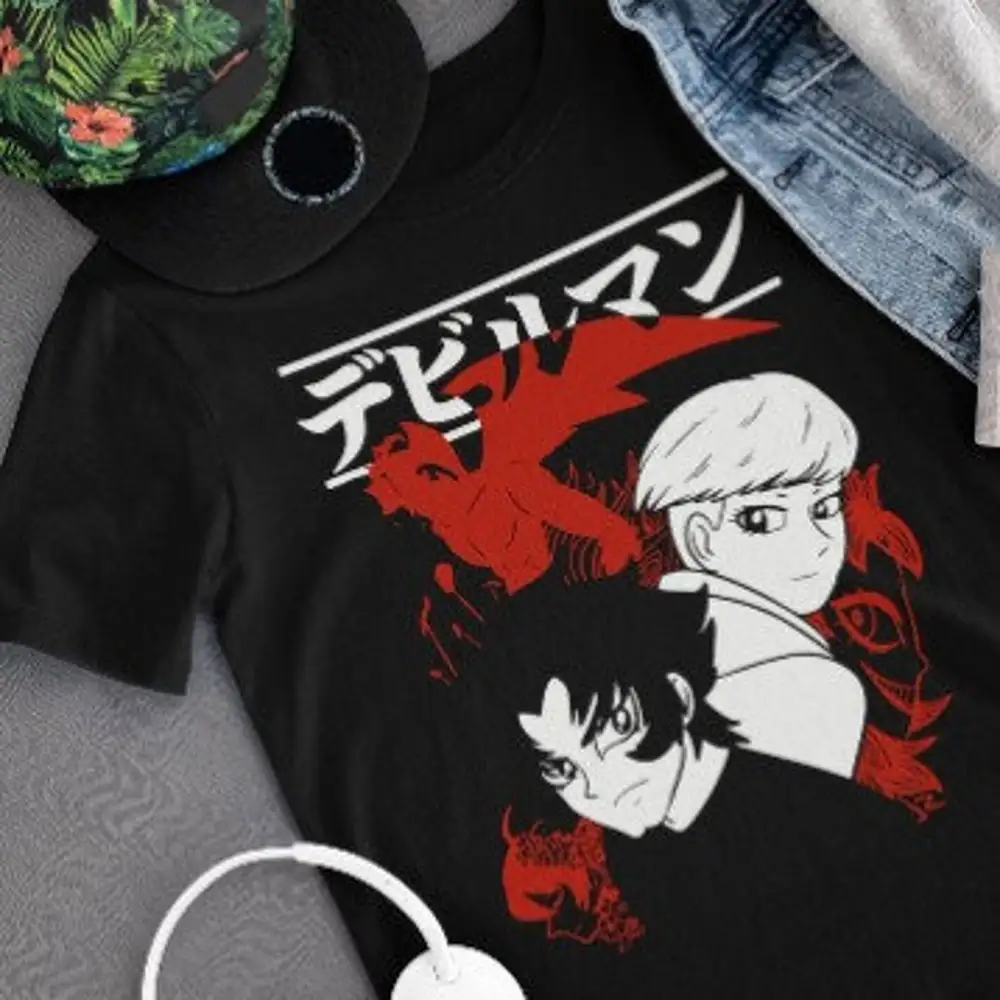 Devilman Crybaby Anime T Shirt Akira Fudo Ryo Asuka Manga