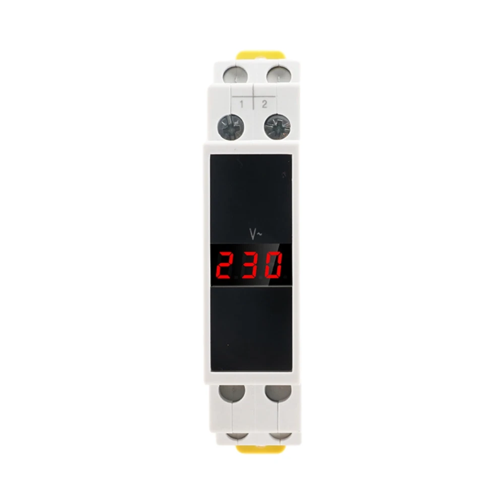 

SDM011 AC80-500V Modular Rail Type AC Single-Phase Digital Display Voltmeter Electronic Electrical Instrument Voltage Meter