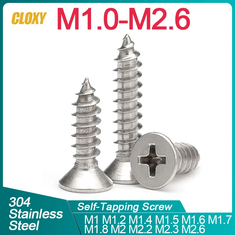 thumbnail image 2 of Phillips Flat Head Machine Screw Assortment Kit With Nuts 18-8 Stainless Steel - 512 Piece 2 of 9