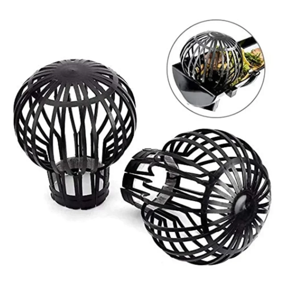 Gutter Covers 2/4/6pc Downspout Filter Drain Protection Gutter Guard Downspouts Filter Strainer Roof Sheet Gutter Guard Preventing Leaf Debris