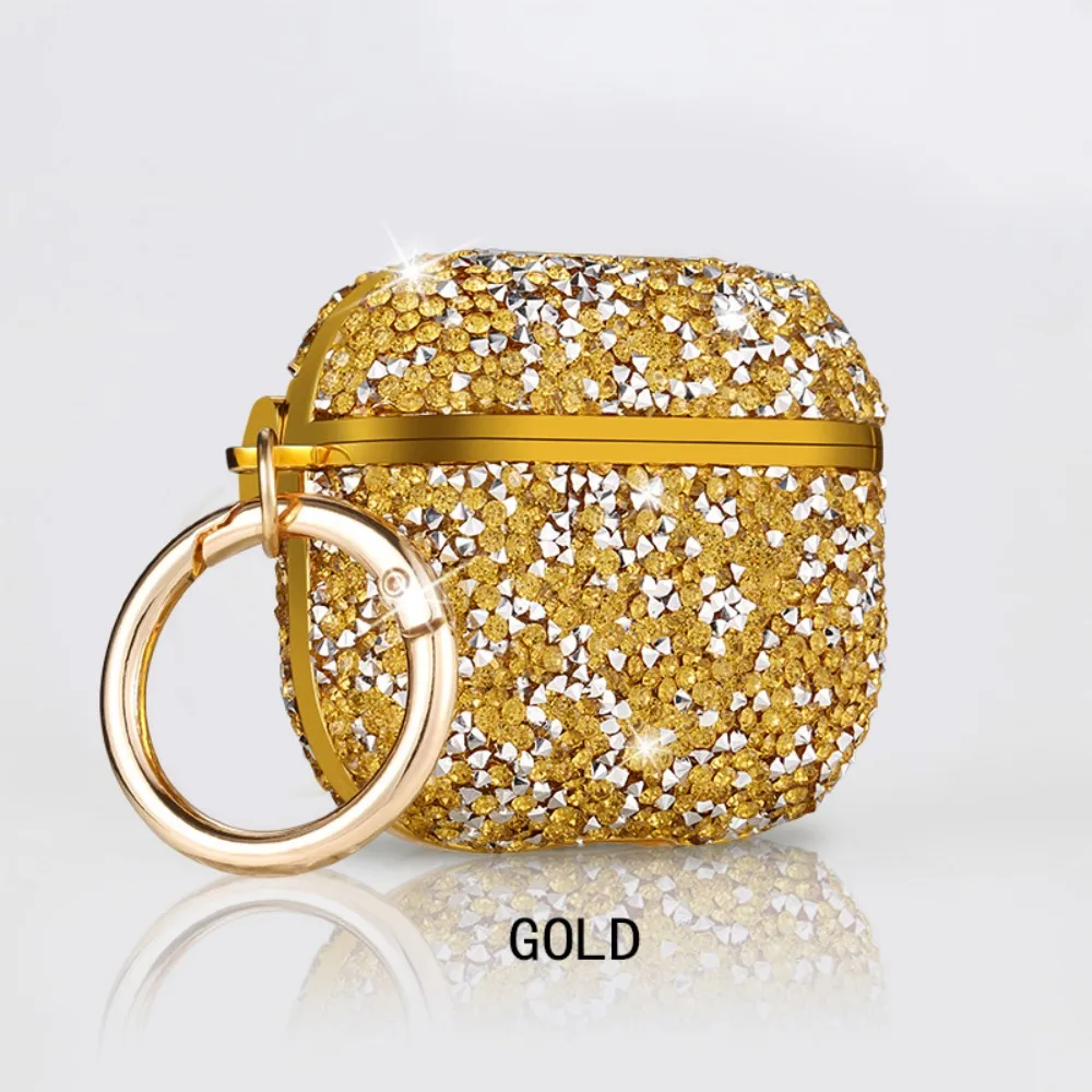 Sparkly Bling Glitter Diamond Case with Keychain Ring - Protective Cover