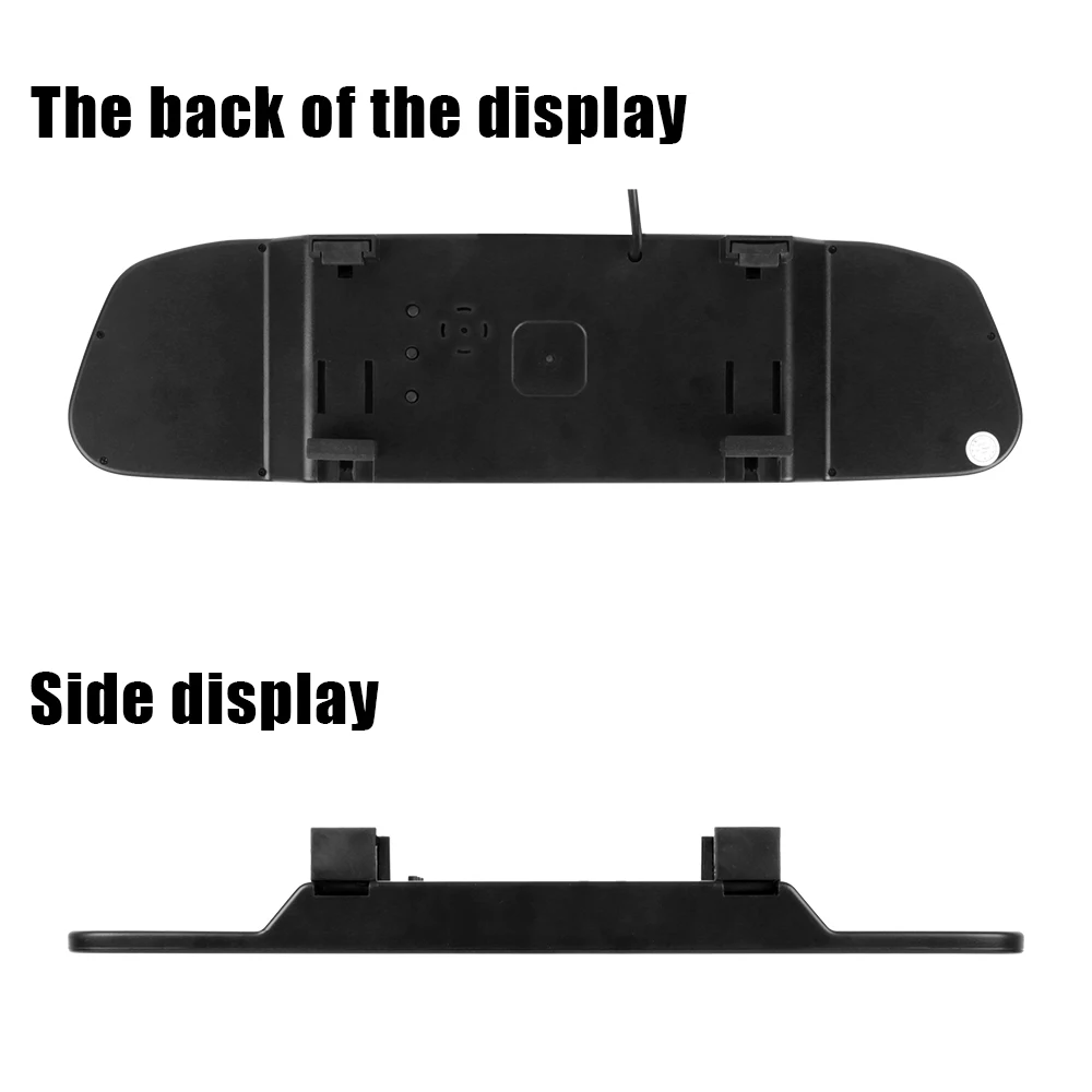 Universal TFT LCD Color Monitor 4.3 Inch Rearview Car Rearview Mirror Display HD Video Auto Parking Monitor