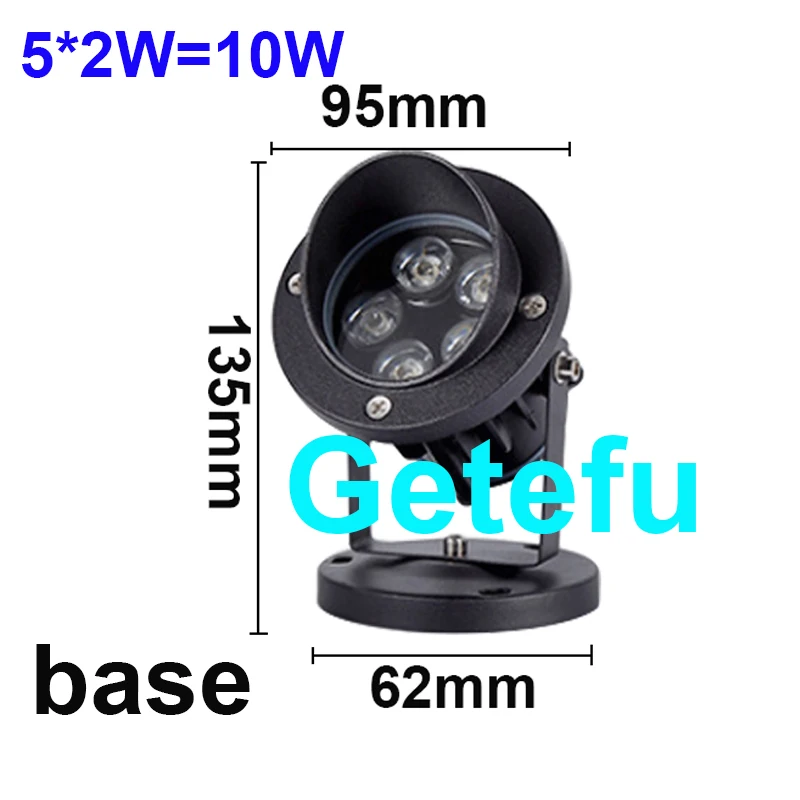 thumbnail image 1 of Iluminación LED para exteriores, 12 W, 18 W, 24 W, focos con punta, CC de 12 V, 110 V y 220 V, lámpara de jardín, luz LED RGB para césped, lámpara para árbol, 1 of 5