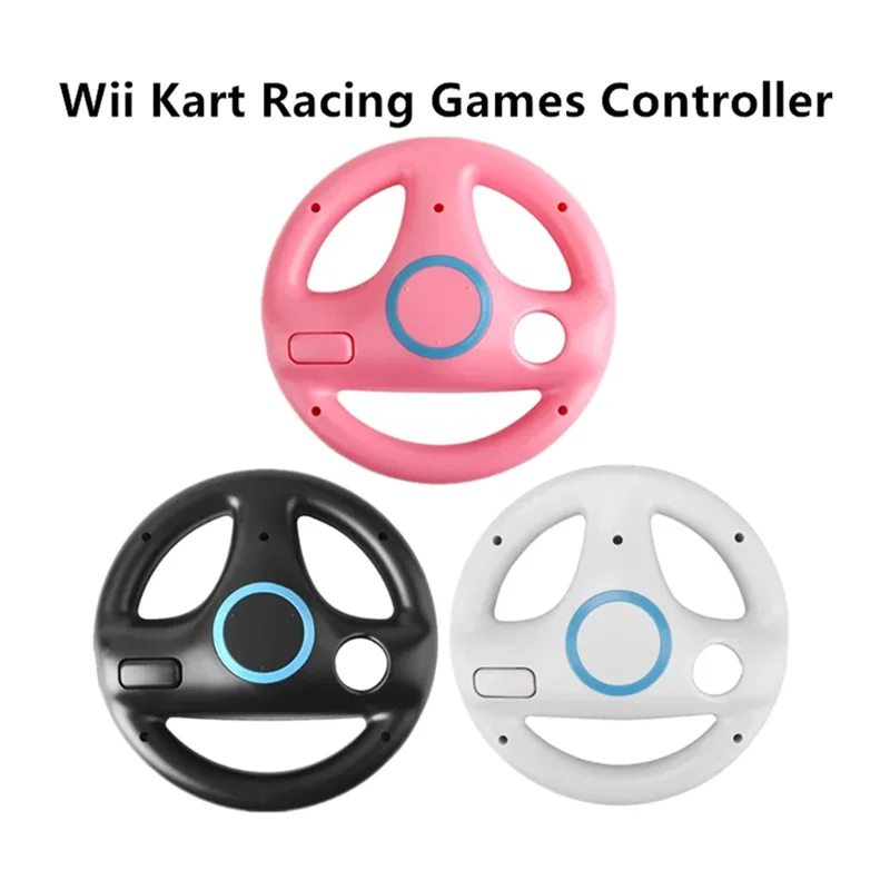 Racing Steering Wheel Color Game Racing Steering Wheel Games Controller for Nintendo Wii Remote Controller Racing Wheel for Wii Kart handle