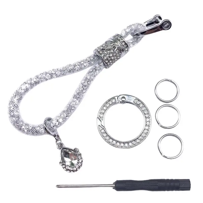 

Crystal Car Keychain Bling Diamond Rhinestone Car Keychains For Women Bling Car Key Decorations Perfect Gifts For Women 4.7x0.3