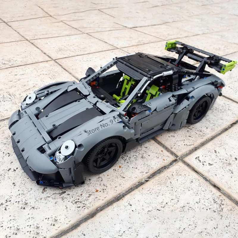 tecnico-moc-gt3-rs-carros-esportivos-montagem-de-blocos-modelo-de-tijolos-brinquedos-diy-presente-medio-ver-1687pcs-mod-42056