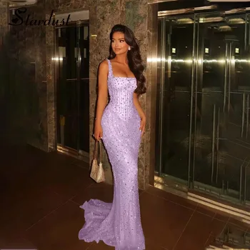 Stardust Fashion Mermaid Celebrity Dresses Rhinestones Corset Kuwait Saudi Arabric Prom Gown Vestidos De Festa Plus Customized 1