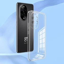 Crystal Clear Soft Silicone Phone Case with Lens Protection for Huawei nova 13i (Clear)