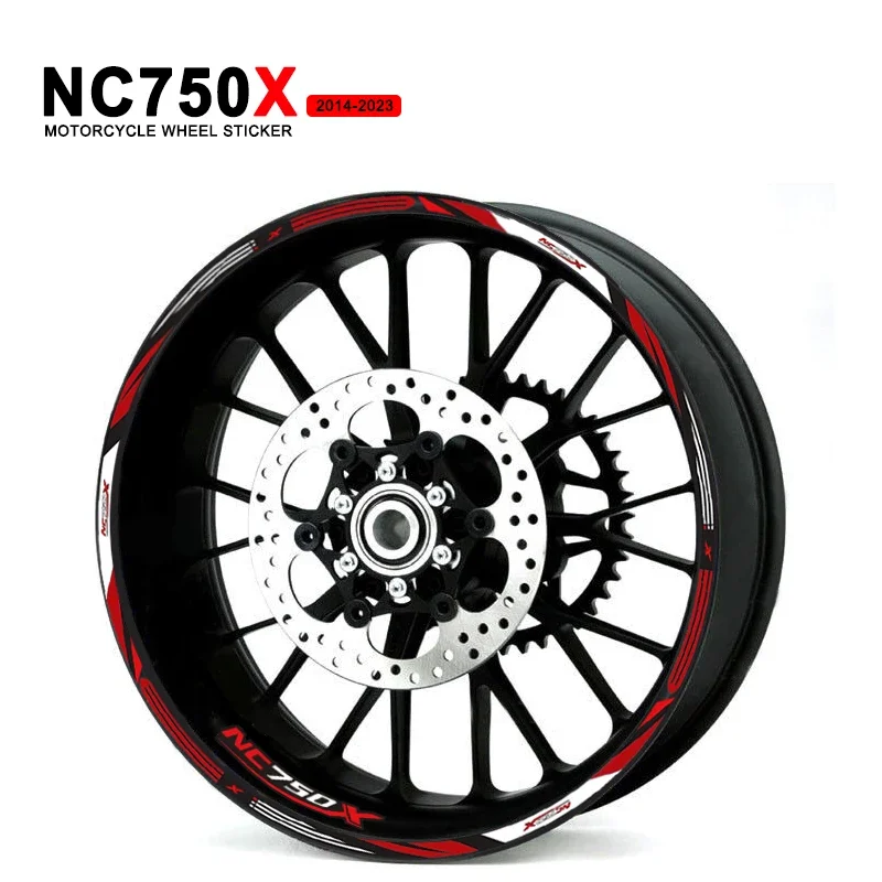 

Motorcycle Wheel Sticker Waterproof Hub Decal Rim Stripe Tape 17 Inches For Honda NC750X NC750 NC 750 X 750X 2014-2023 2020 2022