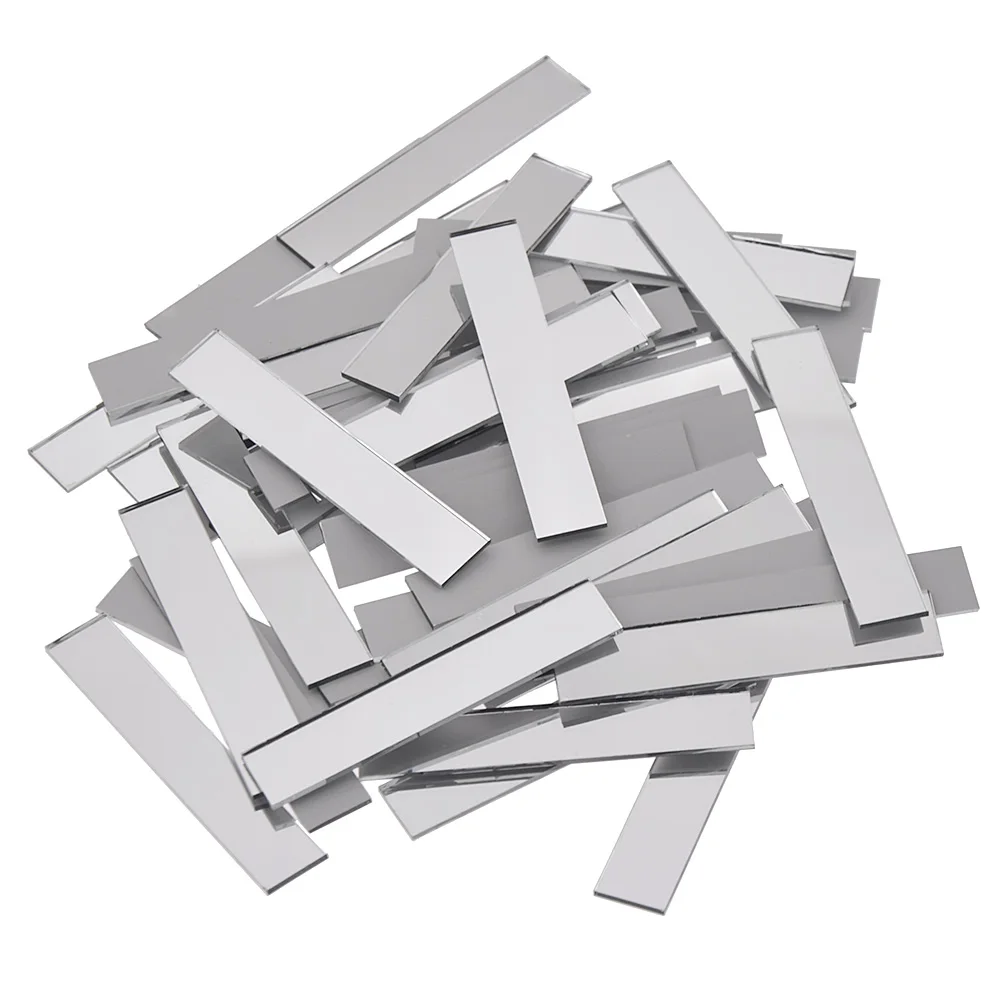 50PC Long Mosaic Glass Patch 5 &times; 1cm Arts And Crafts Handmade Mosaic Home Decoration glass mosaic tiles diy mosaic supplies
