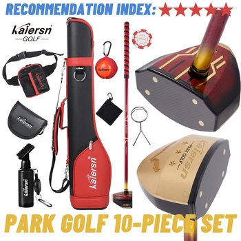 Kaiersn Park Golf 10-Piece Complete Set – Premium Golf Bag Clubs, Balls, Waist Pack, Towel & Accessories Perfect for Men & Women