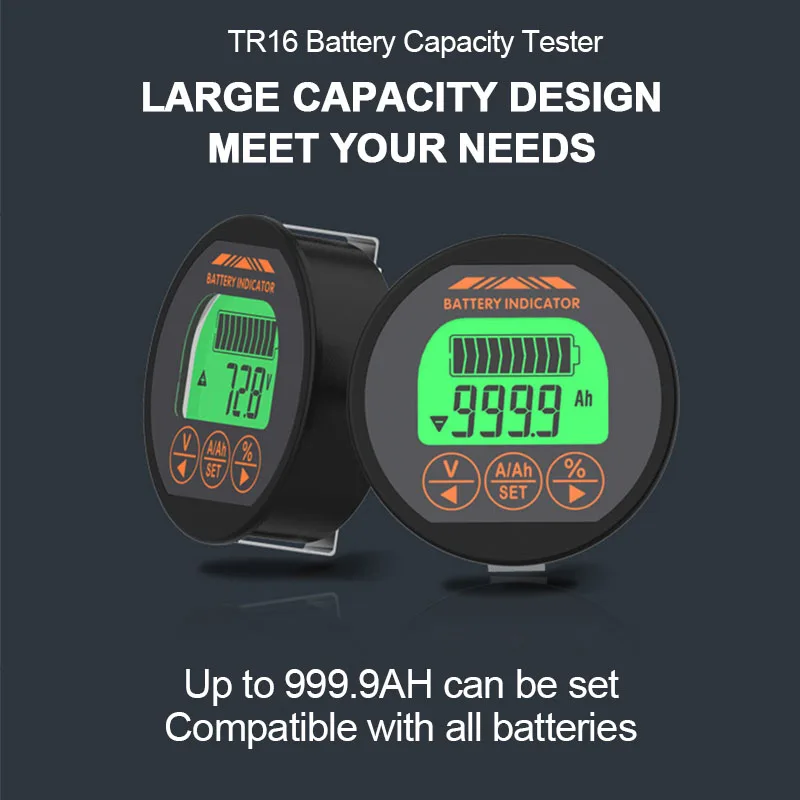 Testeur de capacit de batterie tanche num rique amp rem tre voltm tre 