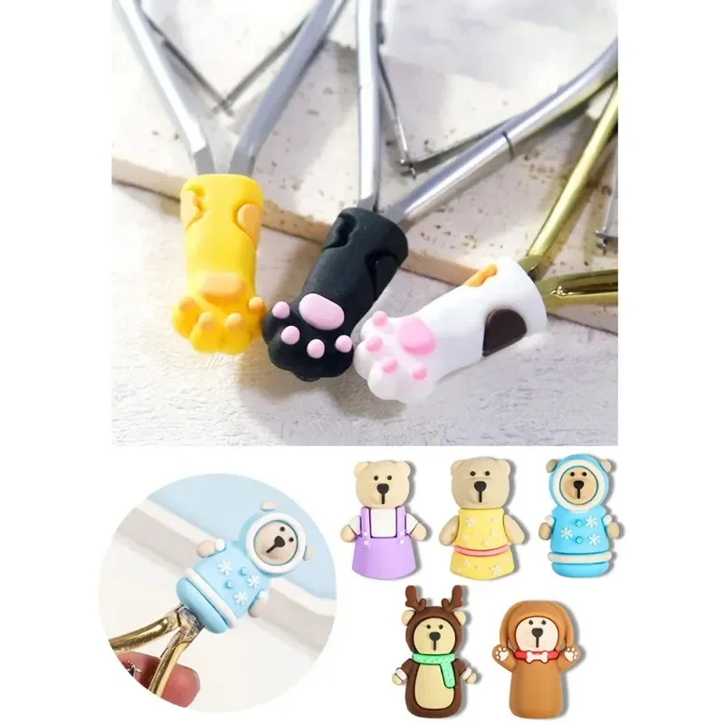 1Pcs Nipper Cover Protective Sleeve for Nail Cuticle Scissors Manicure Pedicure Tools Dead Skin Tweezers Cap Mini Scissors Case