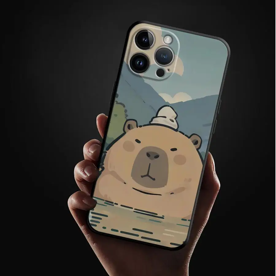 Cartoon Cute Capybara Soft Phone Case