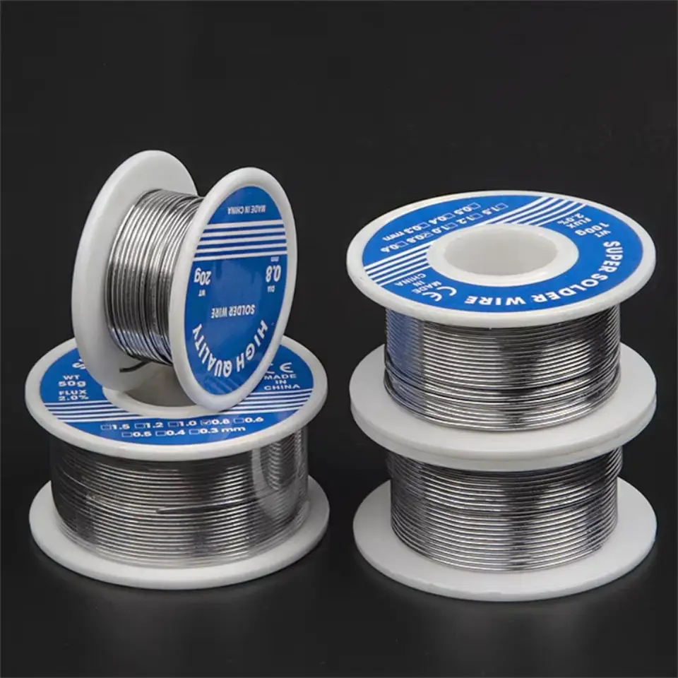 20/30/50/100g Electronic Soldering Wire 0.6/0.8/1.0mm Solder Wires Rosin Core Tin Multipurpose Welding Wire Flux Iron Wire Reel image 1