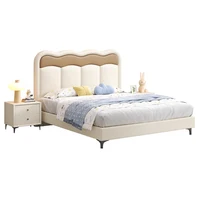 Cadres de lit européens pour enfants filles, chambre Queen Teens, tête de lit pour deux personnes, lit 180x200, rembourrage 120x200, meubles de maison Doble 6