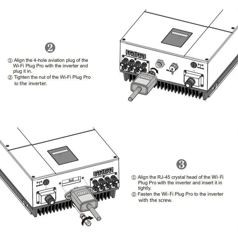 Description Picture 5 of itemwifi for inverter is used to collect inverter solar data collector and wireless remote monitoring communication cable data coll