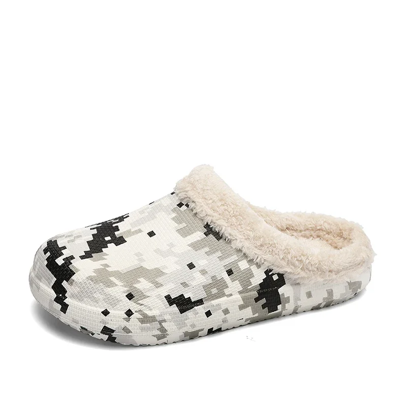 2022 Men Cotton Slipper Winter New Thick-soled EVA Soft Bottom Waterproof Detachable non-slip Unisex Female Home Fashion Cheap