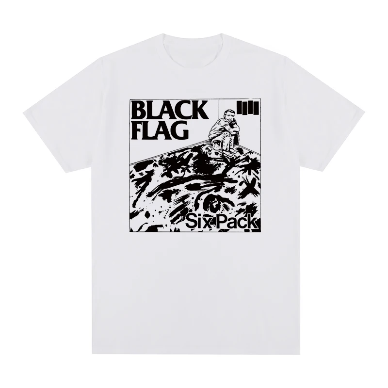 Black Flag Rock Band Vintage Punk Summer T-shirt Cotton Men T Shirt New TEE TSHIRT Womens Tops