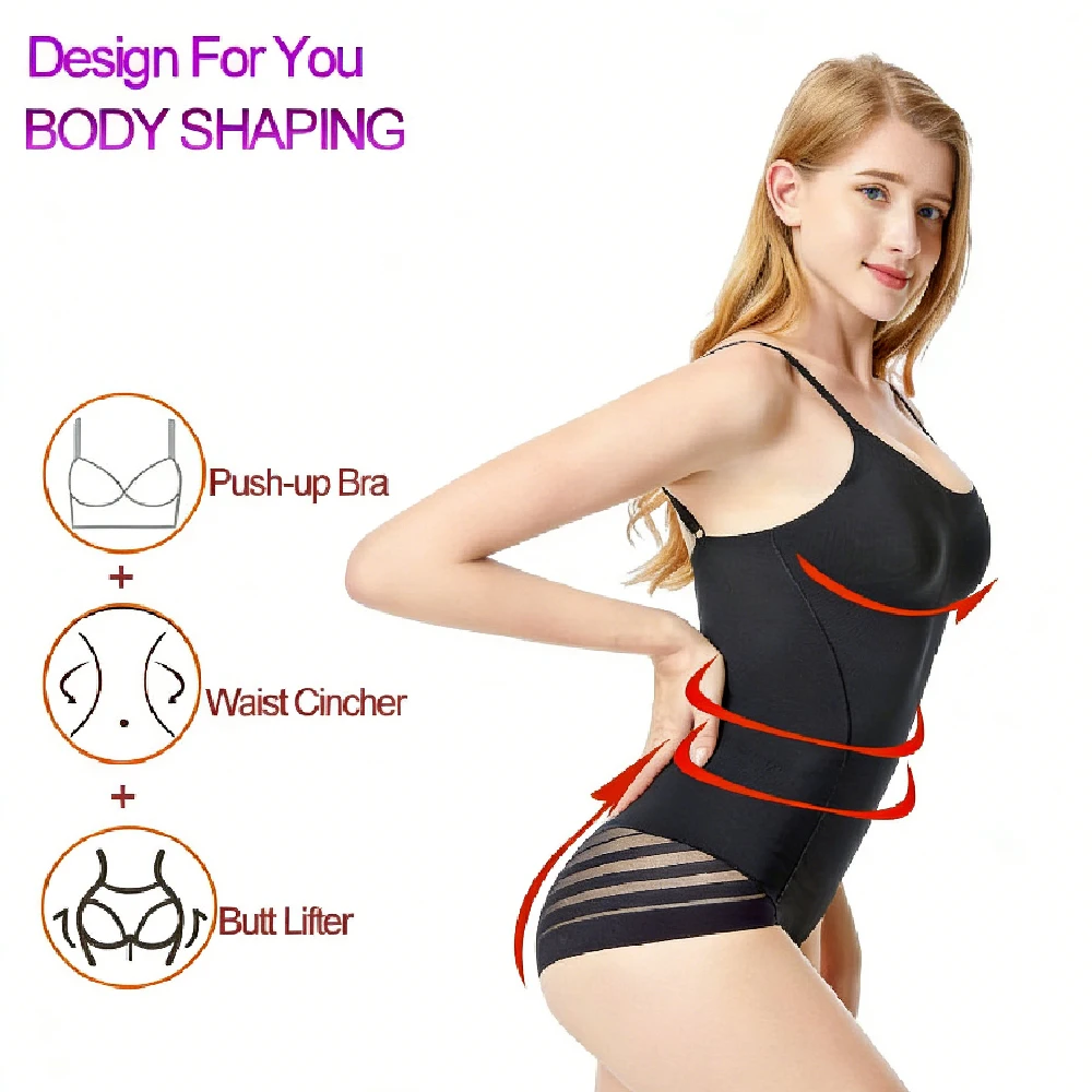 OZZOMM 1PCS 여성용 복부 컨트롤 심리스 바디수트 허리 쉐이핑 엉덩이 리프터 쉐이프웨어 슬리밍  thong 바디 쉐이퍼 데일리 파티용