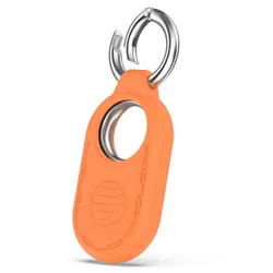 Silicone Protective Keychain Case with Anti-Loss Feature - SmartTag 2 (Orange)