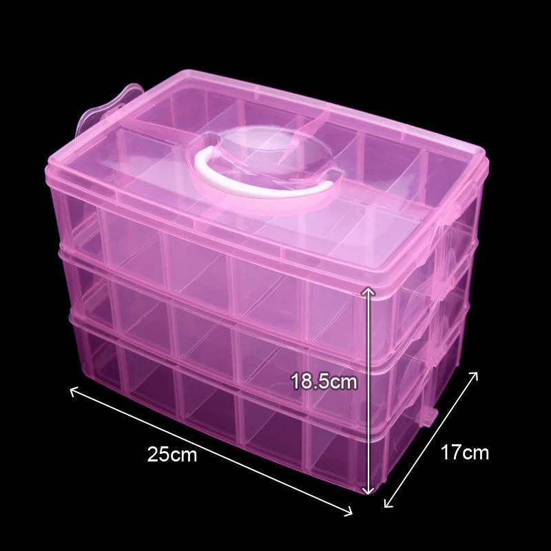 Stackable Multi-Compartment Storage Box
