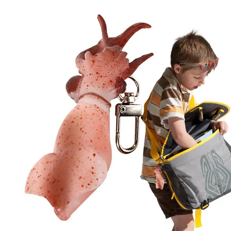 

Squid Keychain Squid Pendant Keyring Reusable And Portable Key Chain Pendant Key Rings Decoration For Car Bag Purses