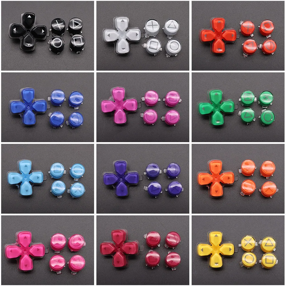 Per Ps5 V1 V2 V3 Funzione Di Direzione Pulsanti Chiave Per Pulsante Controller Ps5 Abxy Cross D-Pad Jelly Button Sostituzione