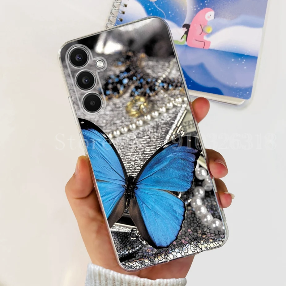 Cute Cat and Butterfly Soft Silicone Phone Case - Stylish Protective Cover