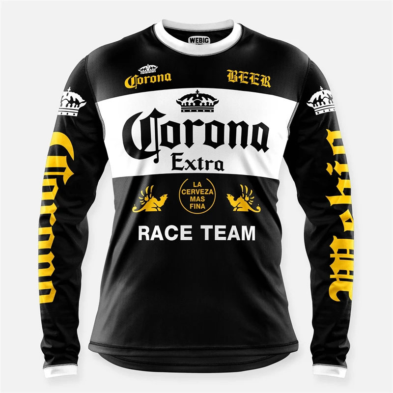 

WEBIG Class Motorcycle Jersey Team Bicycle Downhill MTB Yellow Clothes Ciclismo Cycling Men Long Sleeve Motocross Bmx EX T-Shirt