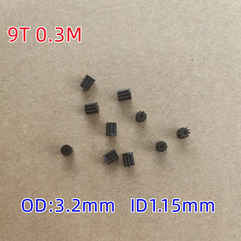 10pcs/bag 0.3M 0.4M 0.5M 6T 7T 8T 9T 10T 11T 12T 13T Plastic Gears Coreless Motor Engine Gear Drone Car Helicopter Spare Parts 5