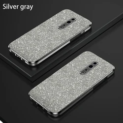 Bling Luxury Electroplate Glitter Shockproof Phone Case with Soft Bumper and Clear Back Cover for OPPO RENO 6 5g (Silver Gray)
