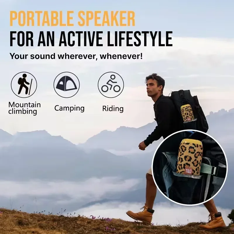Bluetooth speaker Portable speaker TG117 Outdoor Bluetooth Speaker Portable Wireless Speaker Column Dual Bass Sound Bar Subwoofer Music Player Loudspeaker FM Radio