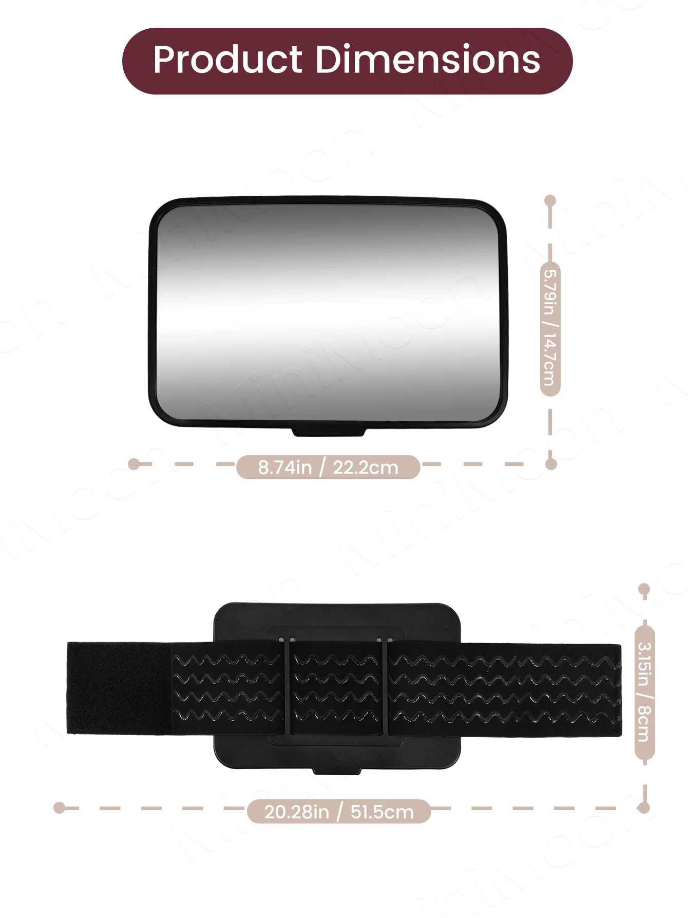 Adjustable Baby Mirror for Tesla 2